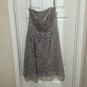 Lace Strapless Dress